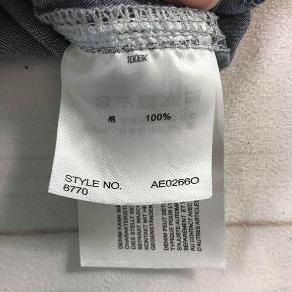 EDC Women Medium Blue Denim Long Sleeve Mini Dress - Picture 6 of 11